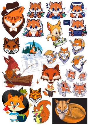 Foxes, Con Cáo, Vector Con Cáo (1)