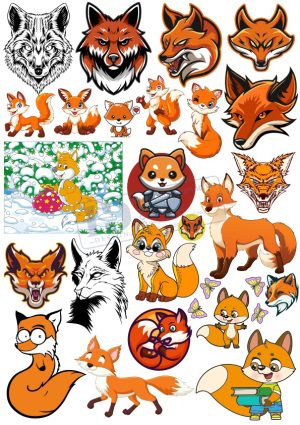 Foxes, Con Cáo, Vector Con Cáo (2)