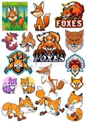 Foxes, Con Cáo, Vector Con Cáo (4)