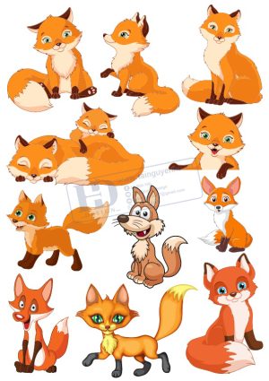 Foxes, Con Cáo, Vector Con Cáo (8)