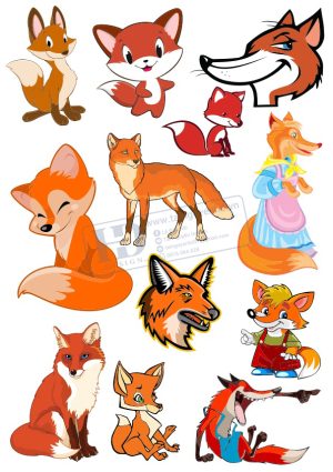 Foxes, Con Cáo, Vector Con Cáo (9)