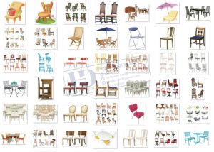 Ghế Gỗ, Ghế Đệm, Đồ Gỗ Nội Thất PNG 1
