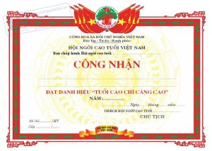 Giấy Khen hội Người Cao Tuổi