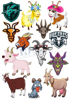 Goat, Con Dê, Vector Con Dê 1 (4)