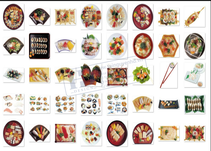 Gỏi Sống, Sushi, Shashimi, Hải Sản PNG 1