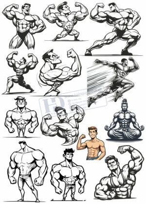 Gym Fitness, Vector Tập Gym 15