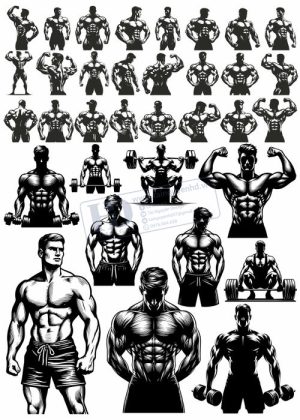 Gym Fitness, Vector Tập Gym 16