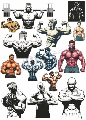 Gym Fitness, Vector Tập Gym 18