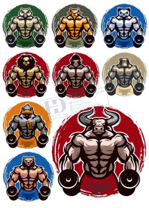 Gym Fitness, Vector Tập Gym 21