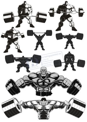 Gym Fitness, Vector Tập Gym 26