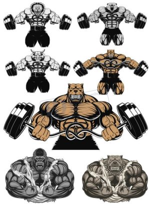 Gym Fitness, Vector Tập Gym 27