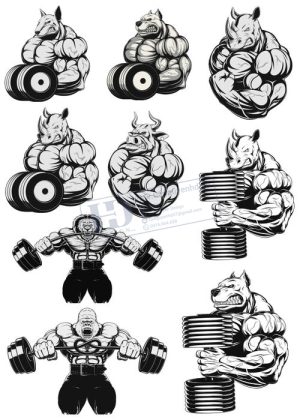 Gym Fitness, Vector Tập Gym 28