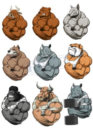 Gym Fitness, Vector Tập Gym 31