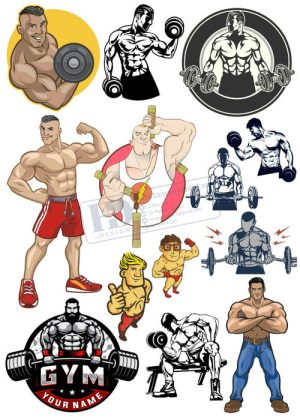 Gym Fitness, Vector Tập Gym 9