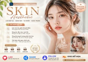 Hiệu ứng Photoshop Skin Aesthetic