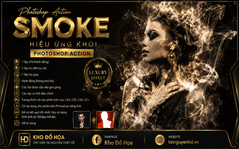Hiệu ứng khói trong Photoshop