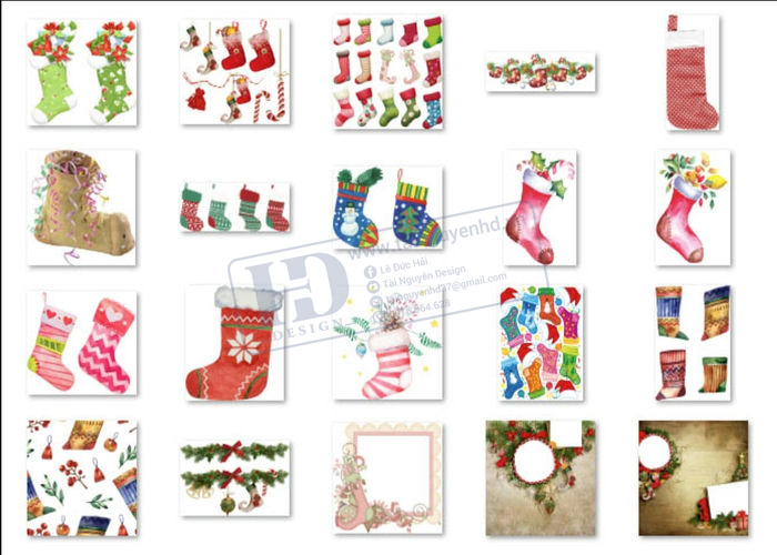 Họa Tiết Trang Trí Noel, Merry Christmas PNG 10