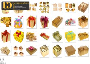 Hộp Quà, Hộp Quà Tặng Tách Nền PNG 3
