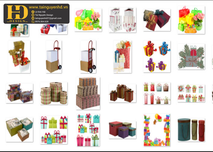 Hộp Quà, Hộp Quà Tặng Tách Nền PNG 6