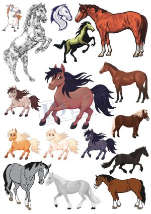 Horse, Con Ngựa, Vector Con Ngựa (13)