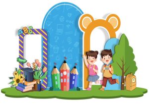 Khung Hình Check-in, Chụp Ảnh Thiếu Nhi, Trường Học (15)