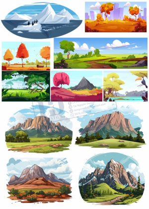 Landscapem, Vector Phong Cảnh, Đồi Núi 1