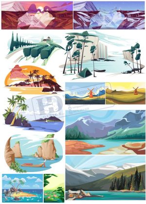 Landscapem, Vector Phong Cảnh, Đồi Núi 13