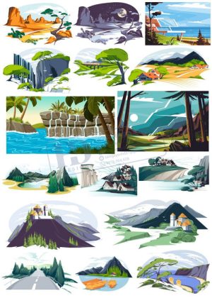 Landscapem, Vector Phong Cảnh, Đồi Núi 14