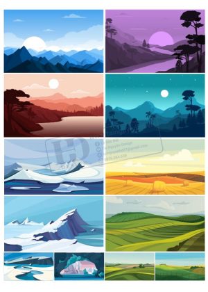 Landscapem, Vector Phong Cảnh, Đồi Núi 17