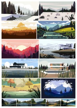 Landscapem, Vector Phong Cảnh, Đồi Núi 19