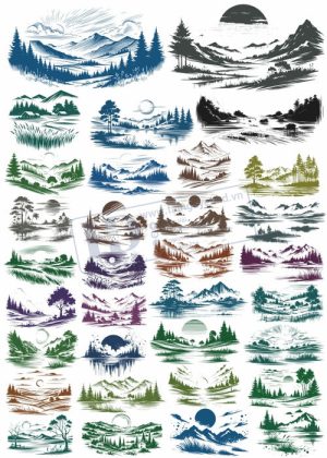 Landscapem, Vector Phong Cảnh, Đồi Núi