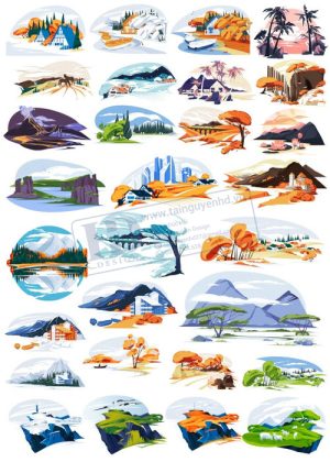 Landscapem, Vector Phong Cảnh, Đồi Núi 5