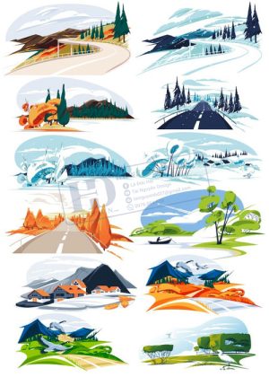 Landscapem, Vector Phong Cảnh, Đồi Núi 6