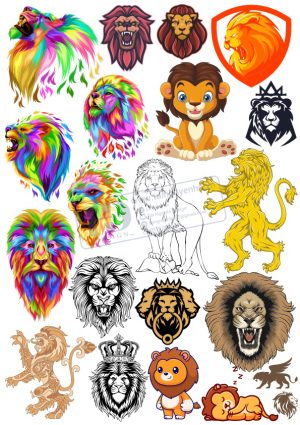Lion, Chúa Sơn Lâm, Vector Con Sử Tử (1)