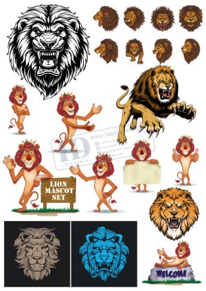 Lion, Chúa Sơn Lâm, Vector Con Sử Tử (5)