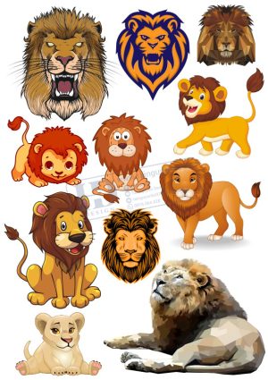 Lion, Chúa Sơn Lâm, Vector Con Sử Tử (6)