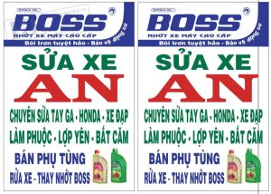 Mẫu Biển Sửa Xe Máy