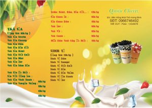 Menu Quán Trà Sữa Cherry