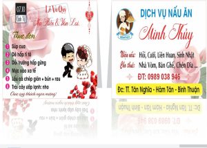 Menu Thực Đơn Tiệc Cưới 1
