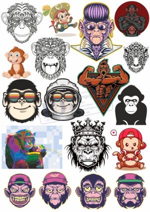 Monkey, King, Vector Con Khỉ (1)