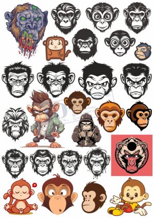 Monkey, King, Vector Con Khỉ (2)