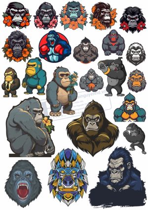 Monkey, King, Vector Con Khỉ (3)