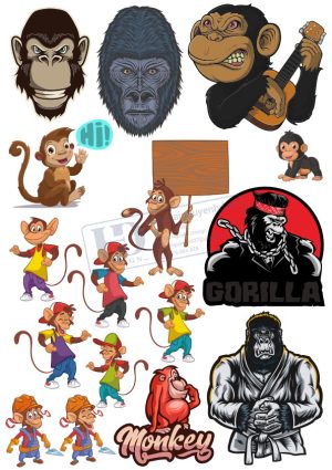 Monkey, King, Vector Con Khỉ (4)