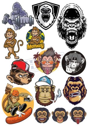 Monkey, King, Vector Con Khỉ (5)