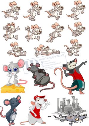 Mouse Cartoon, Vector Con Chuột (1)