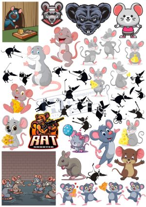 Mouse Cartoon, Vector Con Chuột (2)