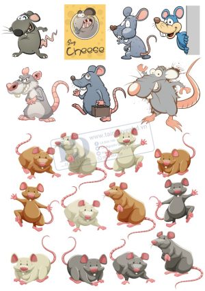 Mouse Cartoon, Vector Con Chuột (3)