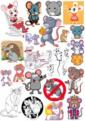 Mouse Cartoon, Vector Con Chuột