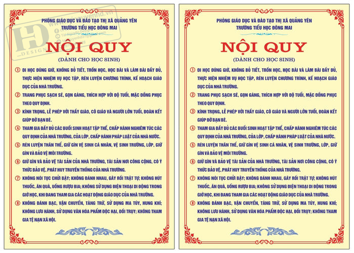 Nội Quy Học Sinh