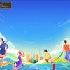 Phông Nền Giải Chạy Bộ, Phông Nền Thể Thao (8)